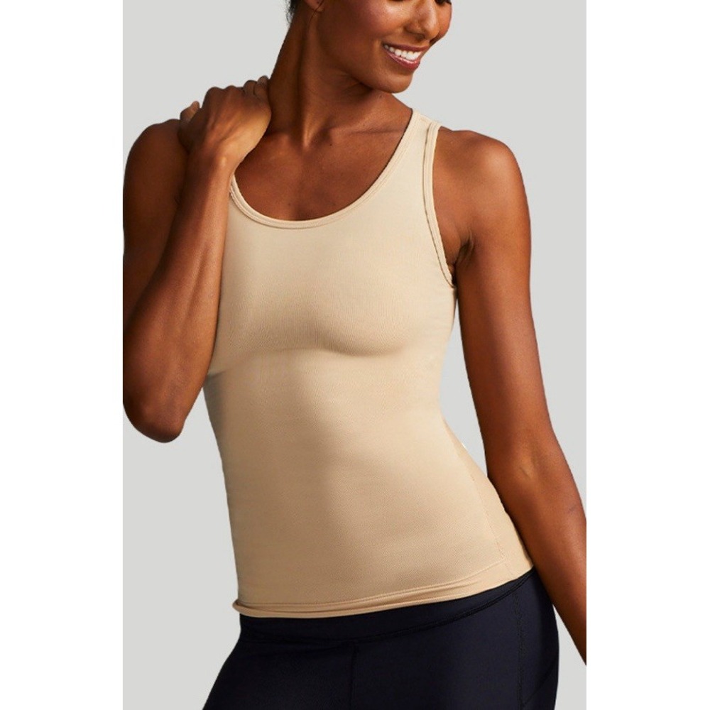 Tommie Copper Lower Back Support Tank Beige large